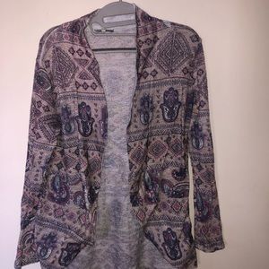 Printed Charlotte Russe cardigan